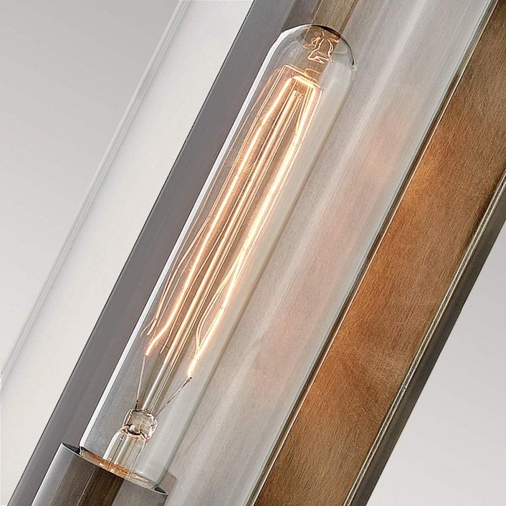 QN-PEARSON-M-BU Pearson 1 Light Outdoor Medium Wall Lantern Burnished Bronze