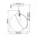 QN-SKYE-1P Skye 1 Light Pendant Heritage Brass