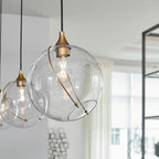 QN-SKYE-1P Skye 1 Light Pendant Heritage Brass