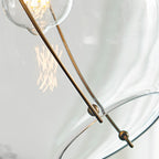 QN-SKYE-1P Skye 1 Light Pendant Heritage Brass