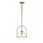 QN-SOMERSET-P-C-HB Somerset 1 Light Pendant Heritage Brass
