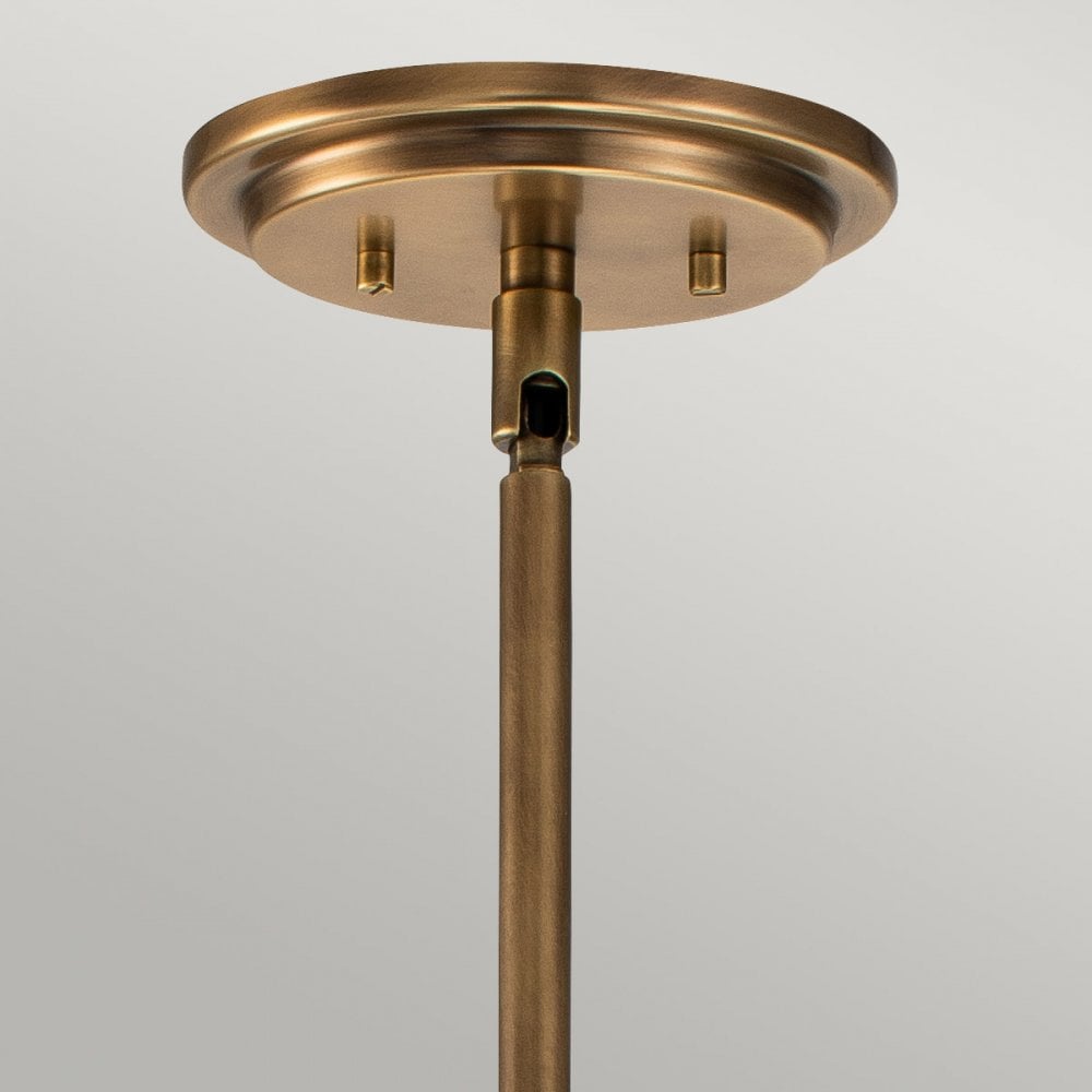 QN-SOMERSET-P-C-HB Somerset 1 Light Pendant Heritage Brass