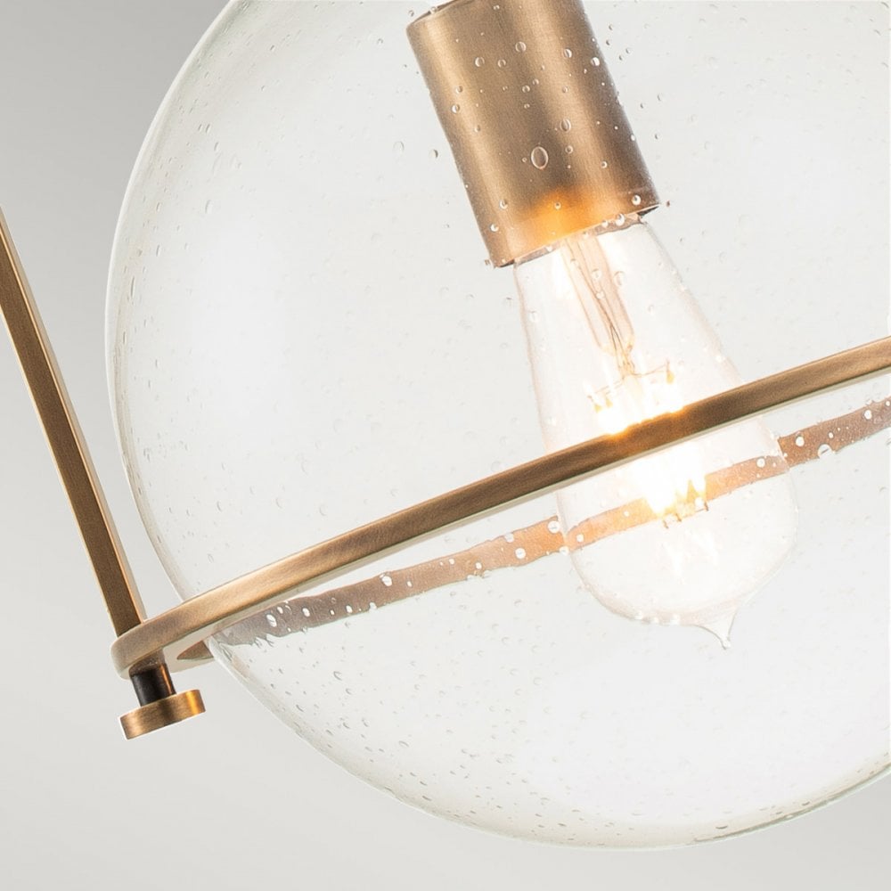 QN-SOMERSET-P-C-HB Somerset 1 Light Pendant Heritage Brass
