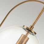 QN-SOMERSET-P-C-HB Somerset 1 Light Pendant Heritage Brass