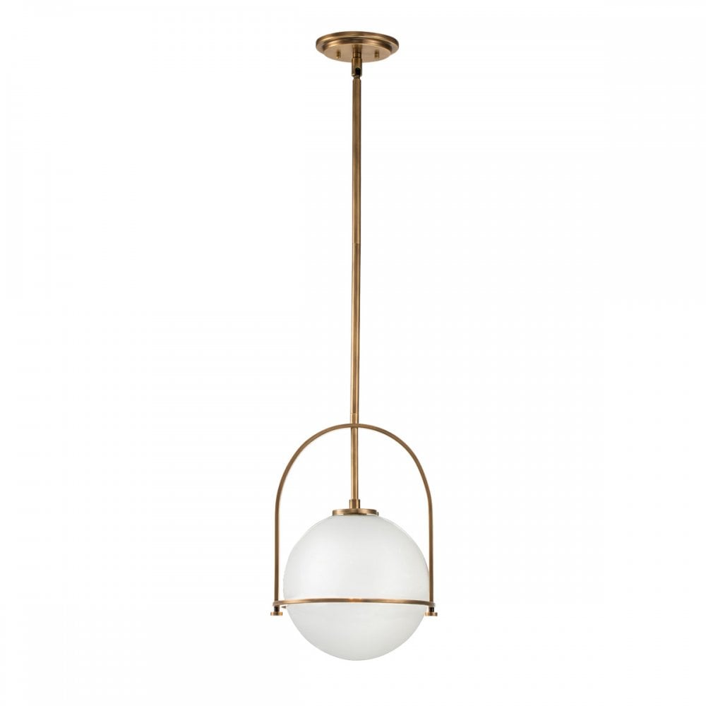 QN-SOMERSET-P-O-HB Somerset 1 Light Pendant Heritage Brass