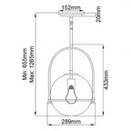 QN-SOMERSET-P-O-HB Somerset 1 Light Pendant Heritage Brass