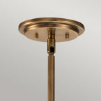QN-SOMERSET-P-O-HB Somerset 1 Light Pendant Heritage Brass