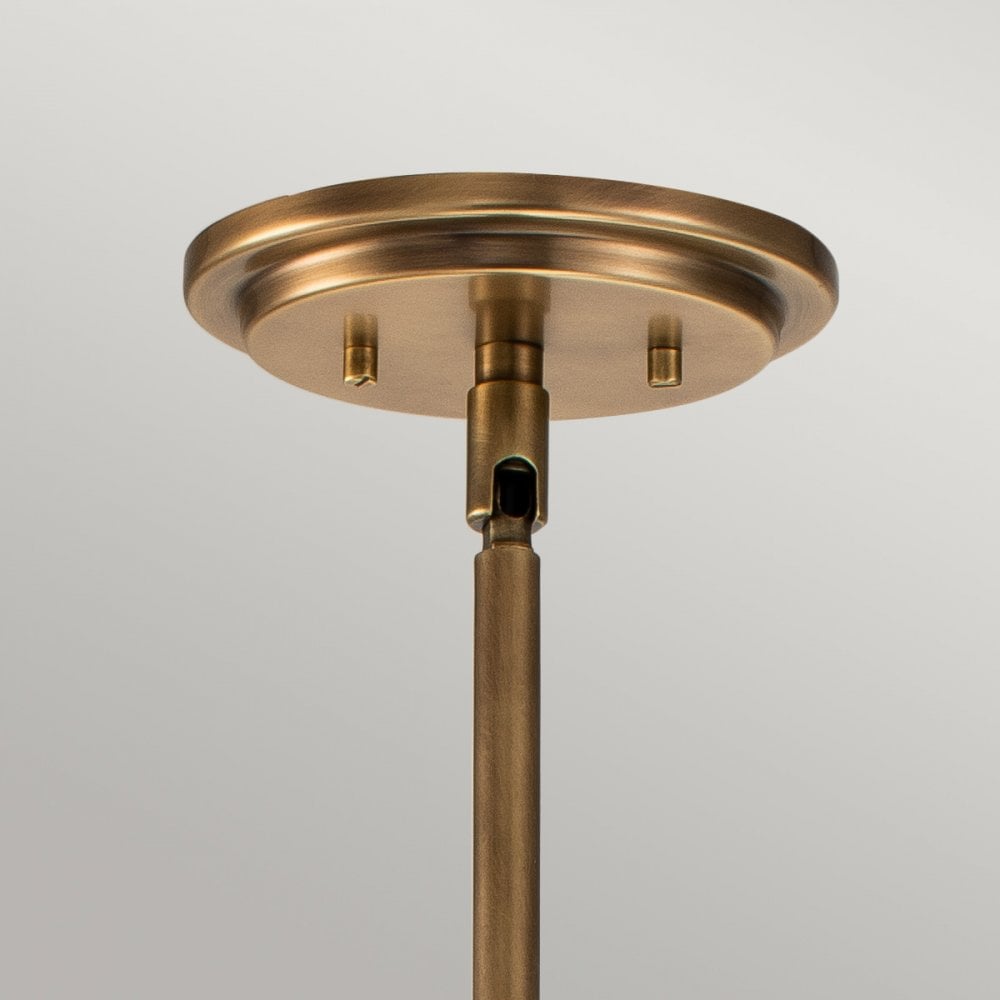 QN-SOMERSET-P-O-HB Somerset 1 Light Pendant Heritage Brass