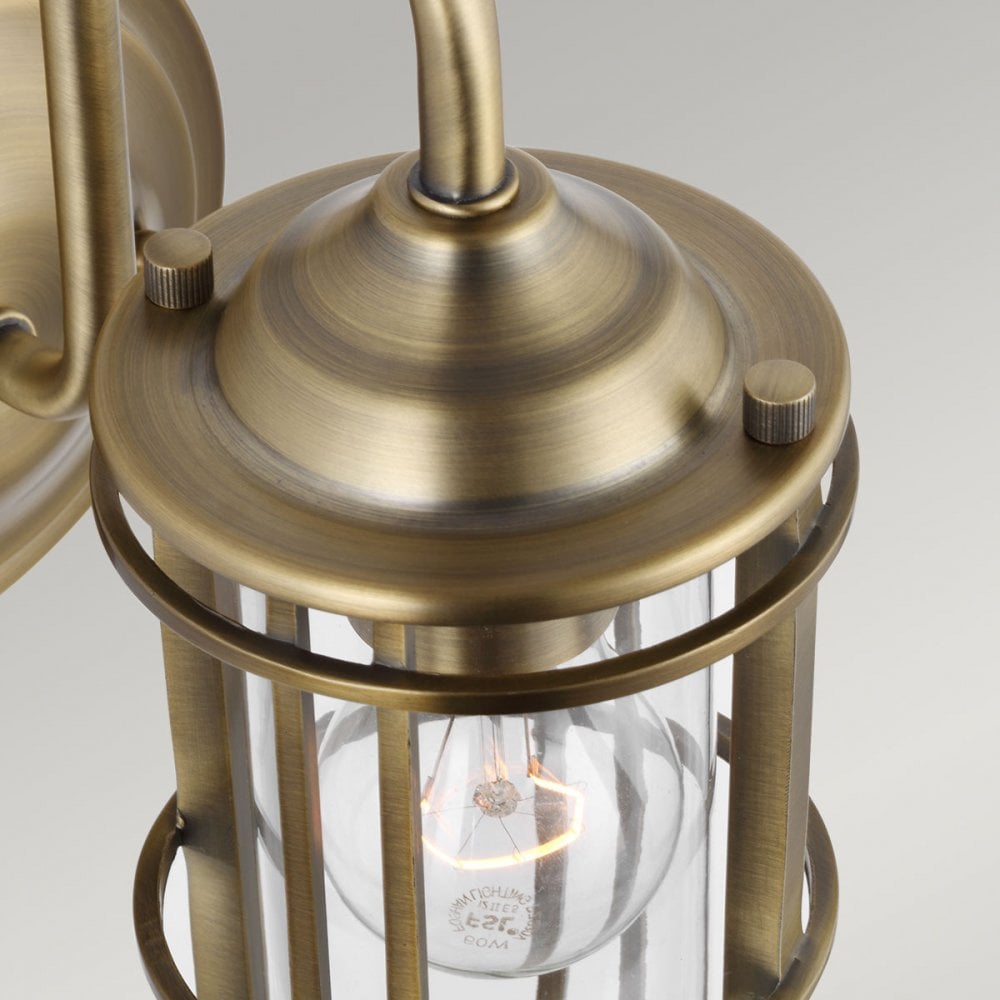 QN-URBANREST1 Urban Restoration 1 Light Bathroom Wall Light Dark Antique Brass