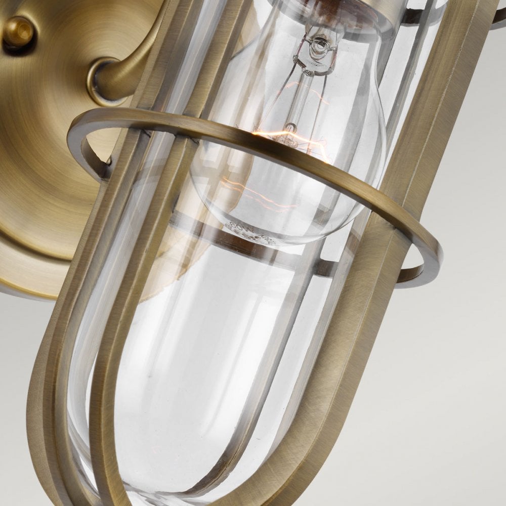 QN-URBANREST1 Urban Restoration 1 Light Bathroom Wall Light Dark Antique Brass