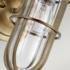QN-URBANREST1 Urban Restoration 1 Light Bathroom Wall Light Dark Antique Brass