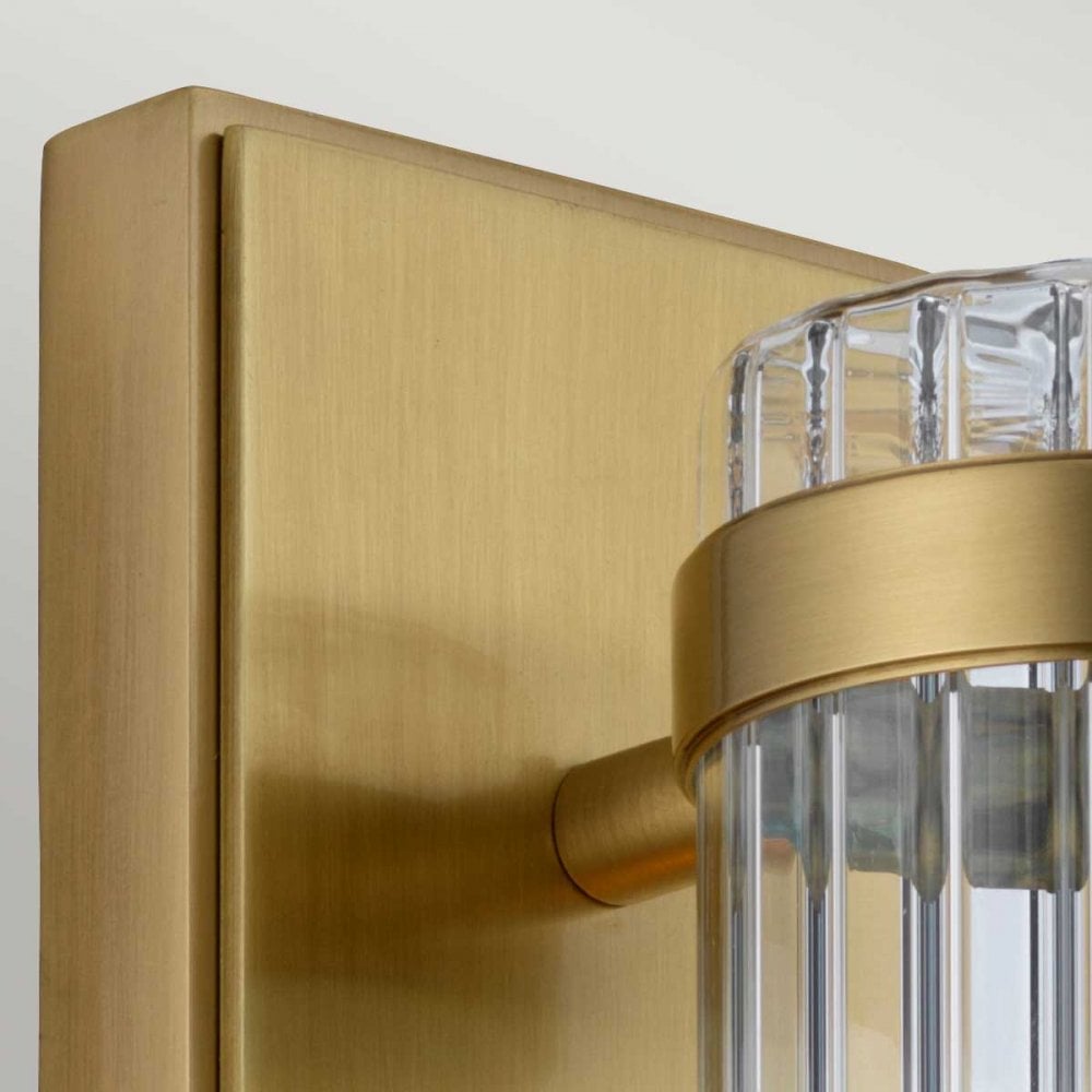 QN-WELLINGTON1-AB Wellington 1 Light Bathroom Wall Light Aged Brass