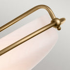 QZ-GRIFFIN-F-WS Griffin 3 Light Ceiling Flush Weathered Brass (S)
