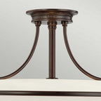 QZ-GRIFFIN-SFM-PN Griffin 4 Light Ceiling Semi-Flush Palladian Bronze