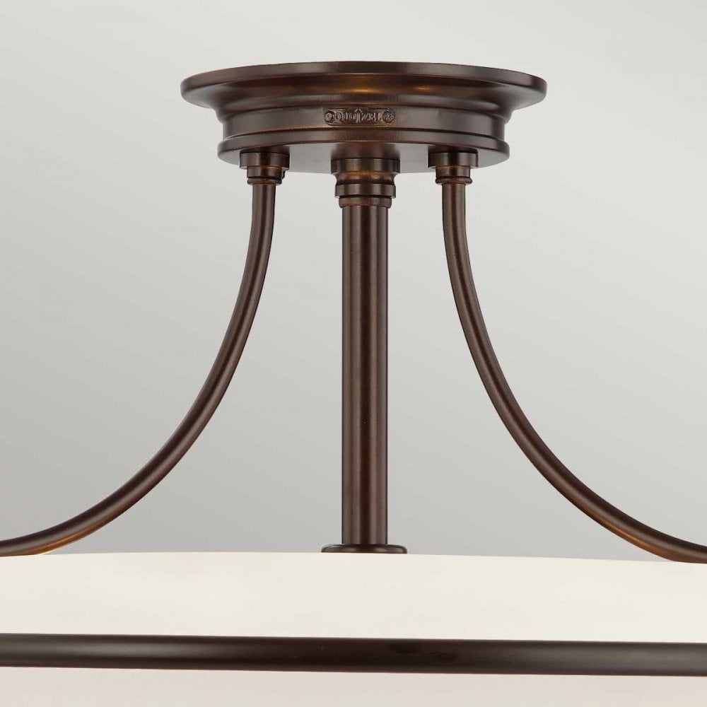 QZ-GRIFFIN-SFM-PN Griffin 4 Light Ceiling Semi-Flush Palladian Bronze