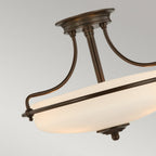 QZ-GRIFFIN-SFS-PN Griffin 3 Light Ceiling Semi-Flush Palladian Bronze