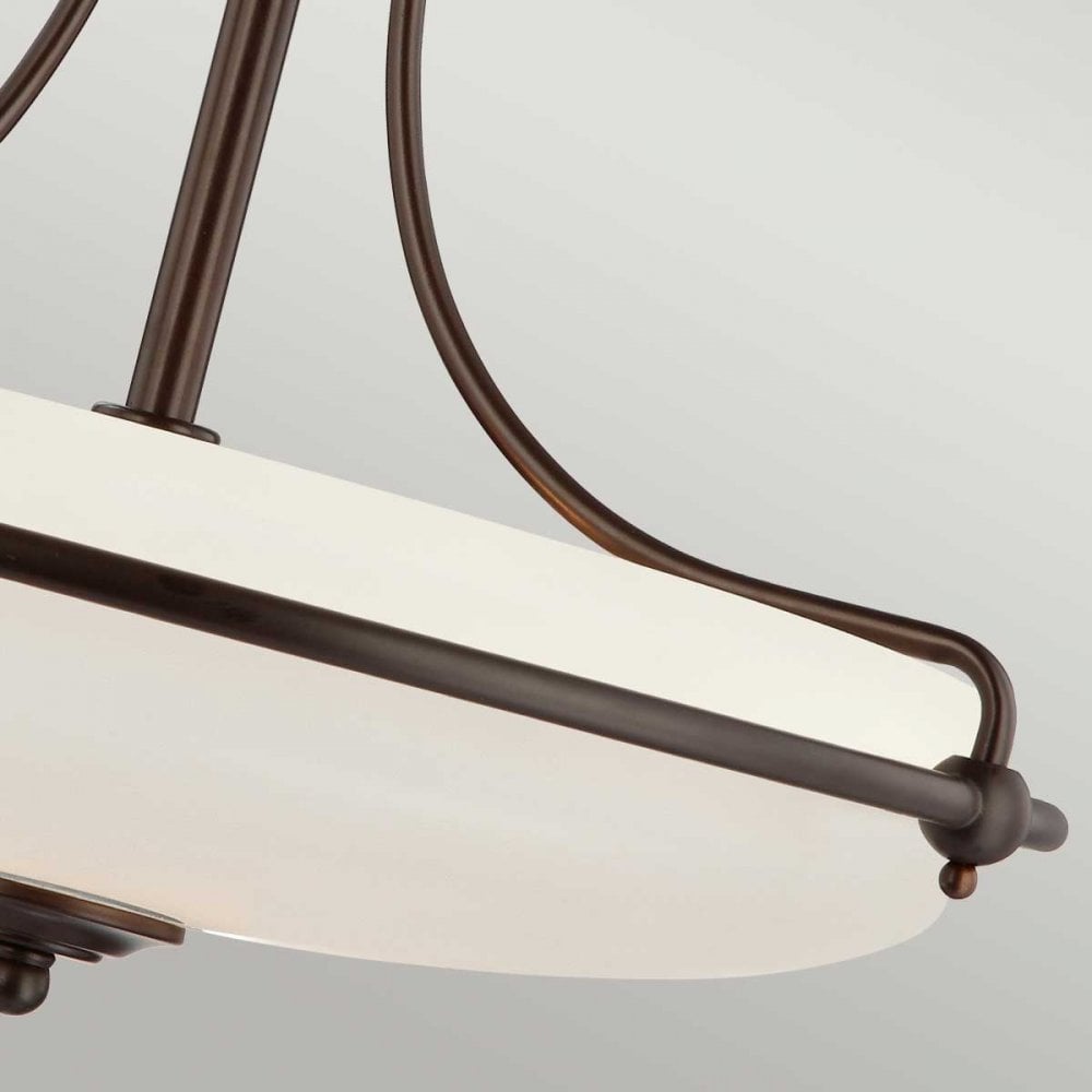 QZ-GRIFFIN-SFS-PN Griffin 3 Light Ceiling Semi-Flush Palladian Bronze