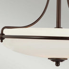 QZ-GRIFFIN-SFS-PN Griffin 3 Light Ceiling Semi-Flush Palladian Bronze