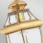 QZ-NEWBURY8-M-PB Newbury 1 Light Outdoor Medium Chain Lantern Polished Brass (S)
