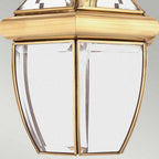 QZ-NEWBURY8-M-PB Newbury 1 Light Outdoor Medium Chain Lantern Polished Brass (S)