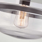 QZ-PENN-STATION-F-WT Penn Station 1 Light Ceiling Semi-Flush Western Bronze