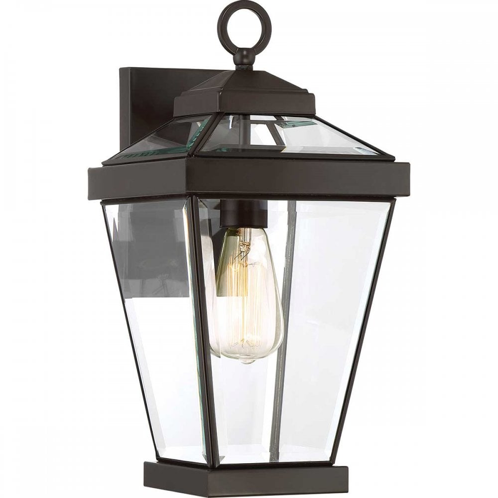 QZ-RAVINE2-M Ravine 1 Light Outdoor Medium Wall Lantern Western Bronze