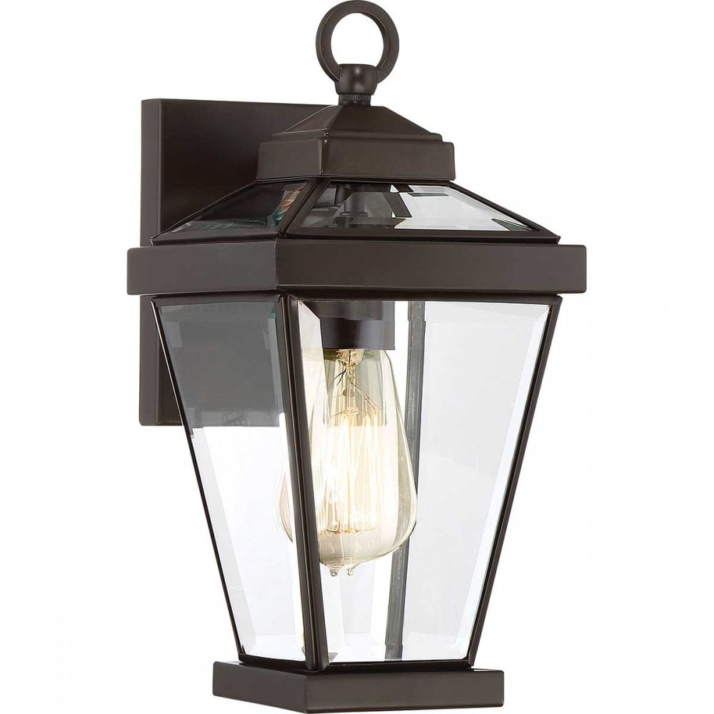 QZ-RAVINE2-S Ravine 1 Light Outdoor Small Wall Lantern Western Bronze