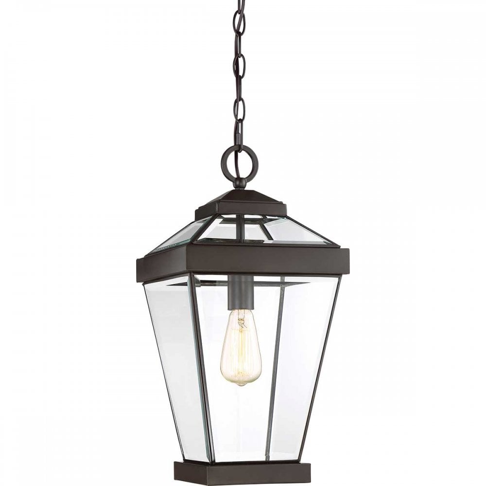 QZ-RAVINE8-L Ravine 1 Light Outdoor Large Chain Lantern Western Bronze