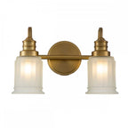 QZ-SWELL2-BB-BATH Swell 2 Light Bathroom Wall Light Brushed Brass