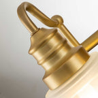 QZ-SWELL2-BB-BATH Swell 2 Light Bathroom Wall Light Brushed Brass