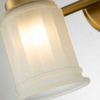 QZ-SWELL2-BB-BATH Swell 2 Light Bathroom Wall Light Brushed Brass