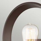 QZ-THEATER-ROW1WT Theater Row 1 Light Wall Light Western Bronze