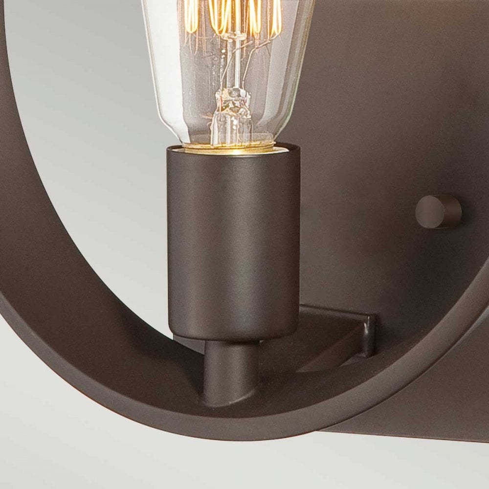 QZ-THEATER-ROW1WT Theater Row 1 Light Wall Light Western Bronze