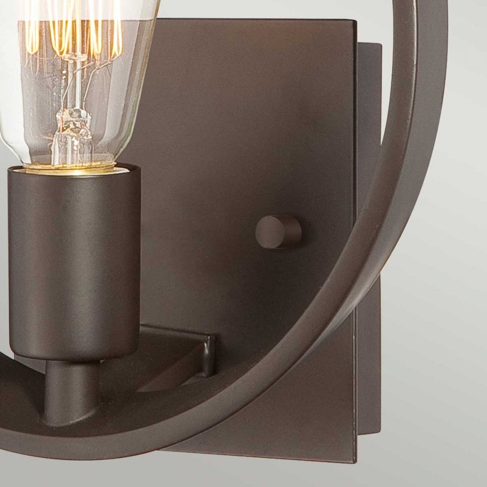 QZ-THEATER-ROW1WT Theater Row 1 Light Wall Light Western Bronze