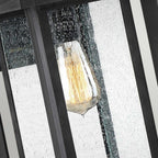 QZ-WAKEFIELD-M-TBK Wakefield 1 Light Outdoor Medium Wall Lantern Earth Black