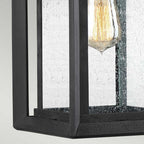 QZ-WAKEFIELD-M-TBK Wakefield 1 Light Outdoor Medium Wall Lantern Earth Black