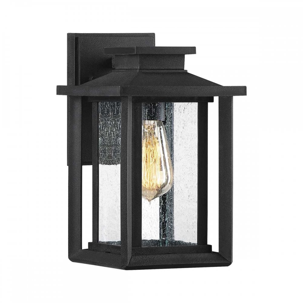 QZ-WAKEFIELD-S-TBK Wakefield 1 Light Outdoor Small Wall LanternEarth Black