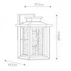 QZ-WAKEFIELD-S-TBK Wakefield 1 Light Outdoor Small Wall LanternEarth Black