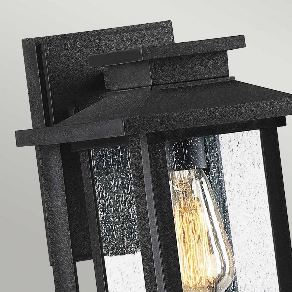 QZ-WAKEFIELD-S-TBK Wakefield 1 Light Outdoor Small Wall LanternEarth Black