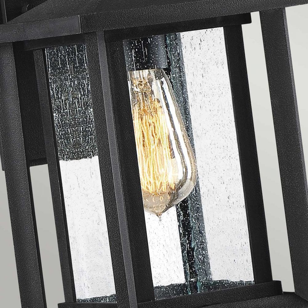 QZ-WAKEFIELD-S-TBK Wakefield 1 Light Outdoor Small Wall LanternEarth Black
