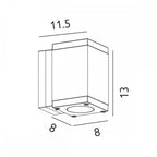 SANDVIK-LED1-GR Sandvik 1 Light Outdoor Wall Light Graphite