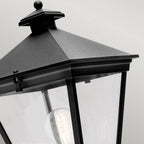 T1-BLACK Turin 1 Light Outdoor Up Wall Lantern Black