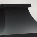 T7-2-BLACK Turin 1 Light Outdoor Half Wall Lantern Black