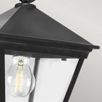 T8-BLACK Turin 1 Light Outdoor Chain Lantern Black
