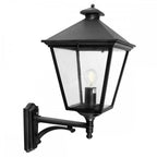 TG1-BLACK Turin Grande 1 Light Outdoor Up Wall Lantern Black