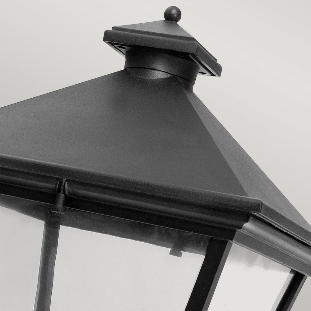 TG1-BLACK Turin Grande 1 Light Outdoor Up Wall Lantern Black