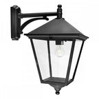 TG2-BLACK Turin Grande 1 Light Outdoor Down Wall Lantern Black