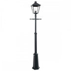 TG5-BLACK Turin Grande 1 Light Outdoor Lamp Post Black