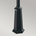 TG5-BLACK Turin Grande 1 Light Outdoor Lamp Post Black