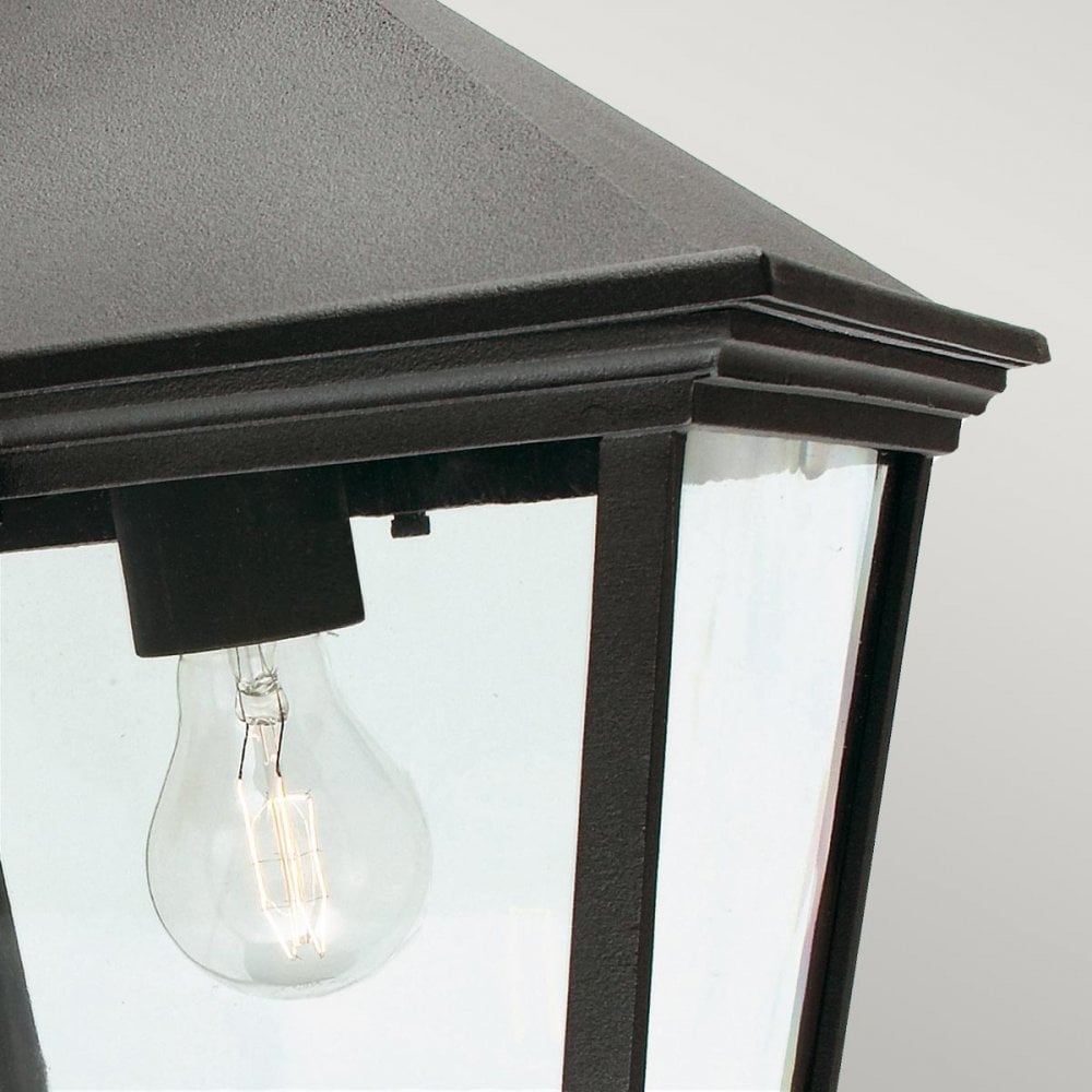 TG8-BLACK Turin Grande 1 Light Outdoor Chain Lantern Black